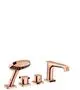 AXOR-HG-AXOR-Citterio-E-4-Loch-Wannenrandarmatur-mit-Thermostat-Polished-Red-Gold-36411300 gallery number 1